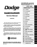 1974 Dodge Ramcharger Service Manual