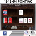 1949-1954 Pontiac Shop Manual, Sales Data & Parts Books on CD