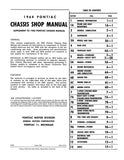 1964 Pontiac Shop Manual Supplement