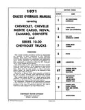 1971 Chevrolet Car & Truck Chassis Overhaul Manual Licensed Quality Reproduction