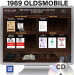 1969 Oldsmobile Shop Manuals, Sales Data & Parts Books on CD