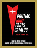 1963-1966 Pontiac Chassis & Body Parts Catalogs