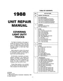 1988 Chevy LD Truck Unit Repair Manual