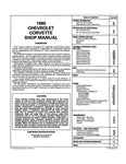 1980 Chevrolet Corvette Shop Manual