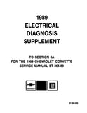 1989 Chevrolet Corvette Service Manual & Electrical Supplement (Chassis & Body)