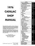 1976 Cadillac Shop Manual