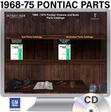 1968-1975 Pontiac Parts Manuals (Only)