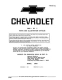 1984 - 1993 Chevrolet Y Corvette Parts & Illustration Catalog Set