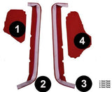 1990-93 Chevrolet Corvette Door Panel Inserts 4pc