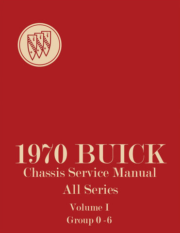 1970 Buick Chassis Service Manual - 2 Vol Set
