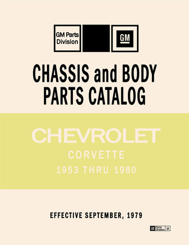 1953 - 1980 Chevrolet Corvette Parts Catalog