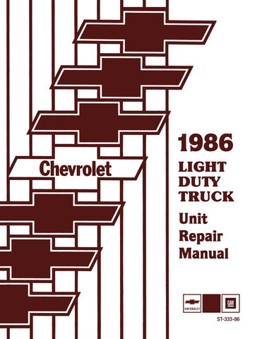 1986 Chevy LD Truck Unit Repair Manual