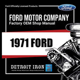 1971 Ford Shop Manuals, Wiring Diagrams, Sales Literature & Parts Books on USB
