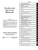 1967 AMC American Technical Service Manual - Includes Foldout Wiring Diagrams
