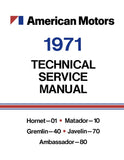 1971 AMC Shop Manual - Includes 11x26 Wiring Diagrams