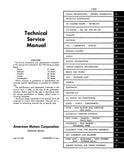 1973 AMC Shop Manual - Includes 11x26 Wiring Diagrams