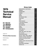 1974 AMC Shop Manual - Includes 11x26 Wiring Diagrams
