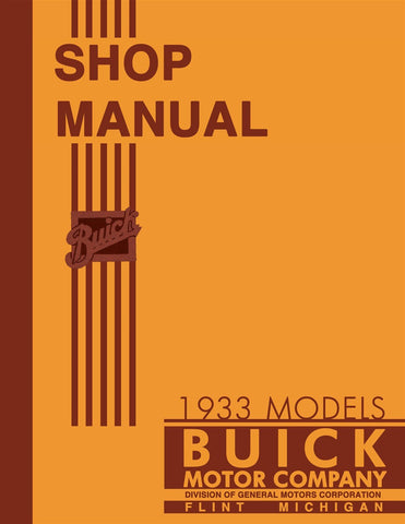 1933 Buick Shop Manual