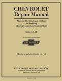 1927 - 1928 Chevrolet Car & Truck Repair Shop Manual