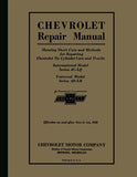 1929 - 1930 Chevrolet Car & Truck Repair Shop Manual