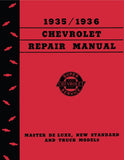 1935-1936 Chevrolet Truck and Car Shop Manual