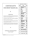1938 Chevrolet Shop Manual