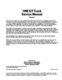 1998 Chevrolet & GMC S/T Truck Service Manual