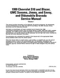 1999 Chevrolet & GMC S/T Truck Service Manual