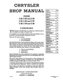 1941 - 1948 Chrysler Shop Manual