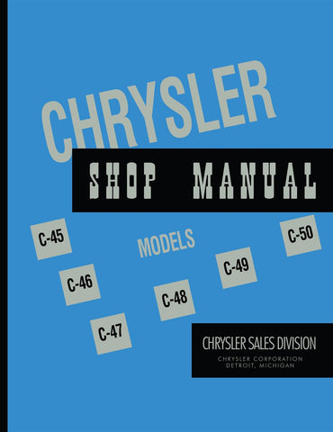 1949 - 1950 Chrysler Shop Manual