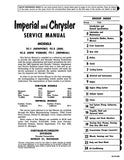 1963 Chrysler Imperial Service Manual