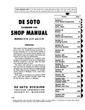1952 - 1953 Desoto Shop Manual - S16 / S17 / S18
