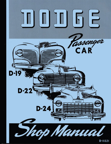 1941 - 1948 Dodge Car Shop Manual