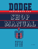 1949 - 1952 Dodge Car Repair Shop Manual