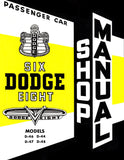1953 Dodge Car Repair Shop Manual