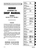 1955 Dodge Car Repair Shop Manual