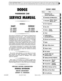 1963 Dodge 330 340 / Dart 170 270 GT / Polara 500 Service Manual