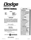 1966 Dodge Dart Coronet Charger Service Manual - Includes Charger Supplement