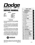 1968 Dodge Charger / Coronet / Dart Service Manual