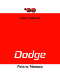 1968 Dodge Polara Monaco 500 Repair Shop Manual