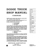 1938 - 1939 Dodge Truck Shop Manual - Series R & T