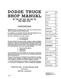1940 Dodge Truck Shop Manual