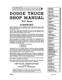 1953 Dodge Trucks B-4 Series Shop Manual