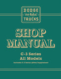 1955-56 Dodge C3 Truck Shop Manual Supplement to 1954 Shop Manual