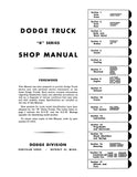 1957 Dodge Truck "K" Series Shop Manual
