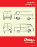 1968 - 1970 Dodge A-100 & A-108 Van Shop Manual 81-370-8374