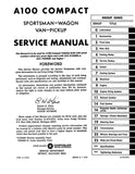 1968 - 1970 Dodge A-100 & A-108 Van Shop Manual 81-370-8374