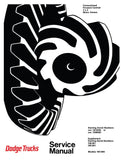 1969 - 1971 Dodge Truck 100-800 Shop Manual