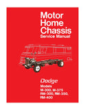 1971 - 1972 Dodge Motor Home Chassis Service Manual