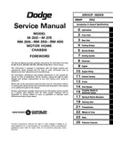 1971 - 1972 Dodge Motor Home Chassis Service Manual